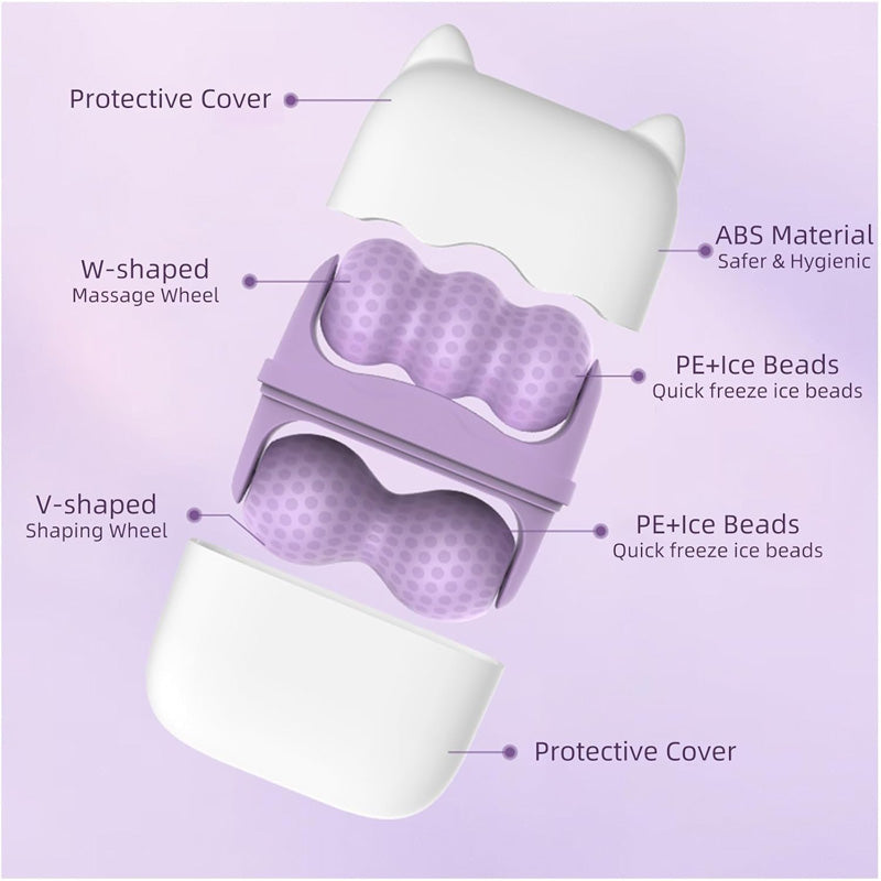 Ice Roller Viso e Occhi | Skincare Fredda Anti-Gonfiore & Pori Dilatati