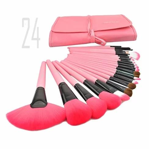 Set 24 Pennelli Trucco Professionali | Kit Completo Makeup