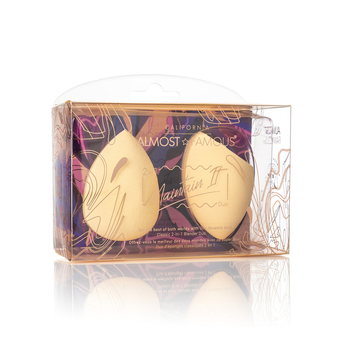 Spugnette Trucco HQ Almost Famous 2-Pack | Nude Makeup Blender