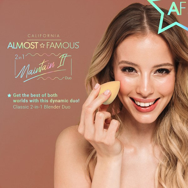 Spugnette Trucco HQ Almost Famous 2-Pack | Nude Makeup Blender