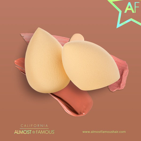 Spugnette Trucco HQ Almost Famous 2-Pack | Nude Makeup Blender