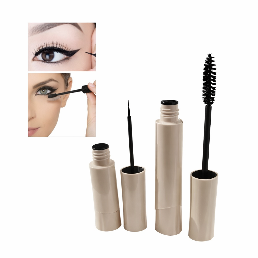 Nude Dual Liquid Eyeliner and Mascara Set