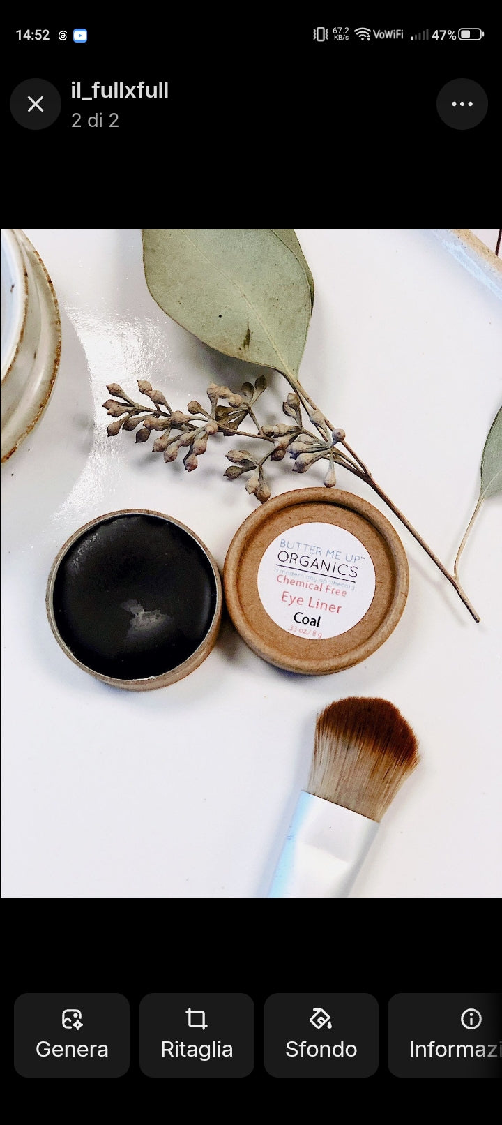 Eyeliner Kajal Biologico Organic | Occhi Intensi e Definiti